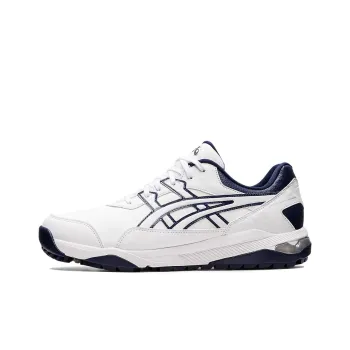 Asics Gel-Preshot Cushioning Anti-Slip And Wear-Resistant Low-Top Golf Shoes Men's White Blue