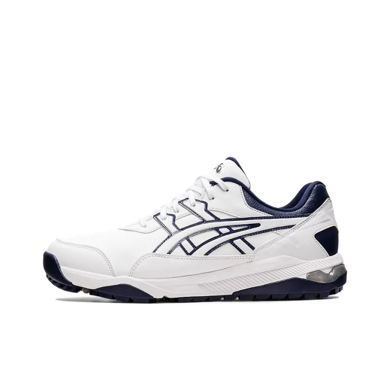 Asics Gel-Preshot Cushioning Anti-Slip And Wear-Resistant Low-Top Golf Shoes Men's White Blue-0