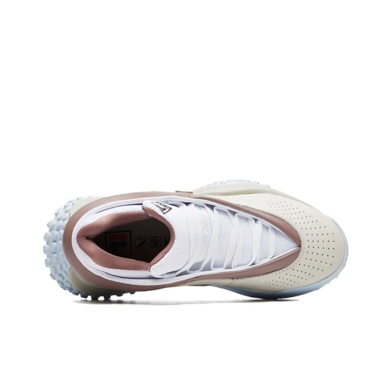 MIHARA YASUHIRO x FILA FM7 FM Cushioning Anti-Slip And Wear-Resistant Low-Top Chunky Sneakers Women's White Brown-3