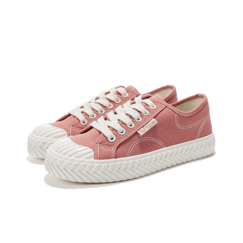 Feiyue Slip Resistant Low Top Canvas Shoes Unisex Little Dirty Orange-2