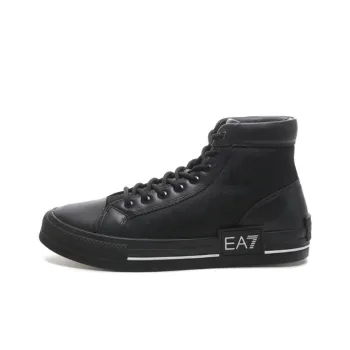 EMPORIO ARMANI EA7 High Top Casual Athletic Shoes Unisex Black