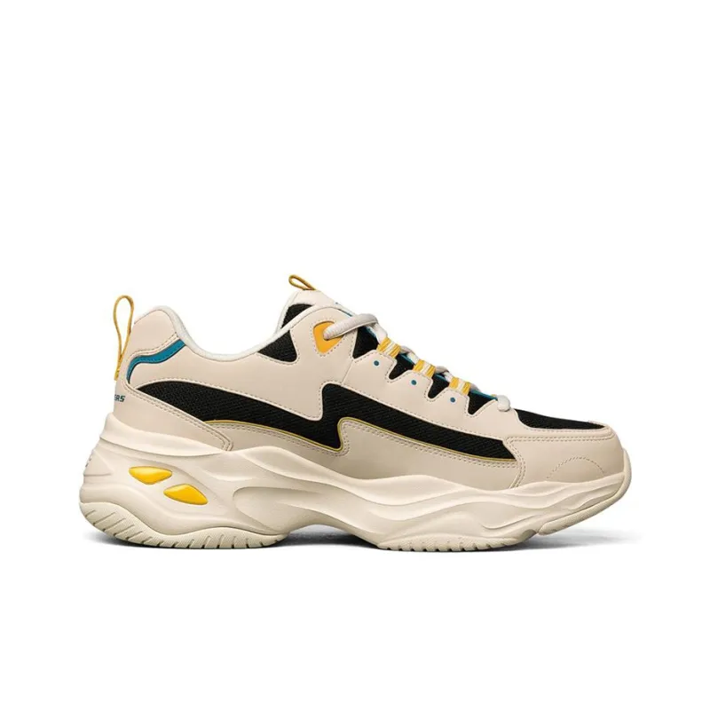 Skechers D'LITES 4.0 Cushioning Anti-Slip Wear-Resistant Breathability Low-Top Chunky Sneakers Men's Natural-1