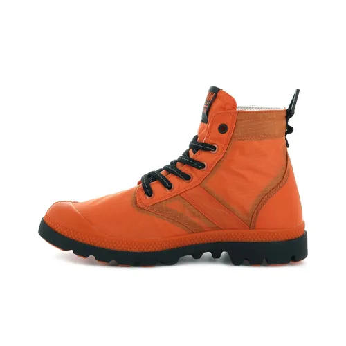 Palladium Pampa Lite Vapor Wp Anti-Slip And Wear-Resistant Breathable High-Top Canvas Shoes Unisex Orange