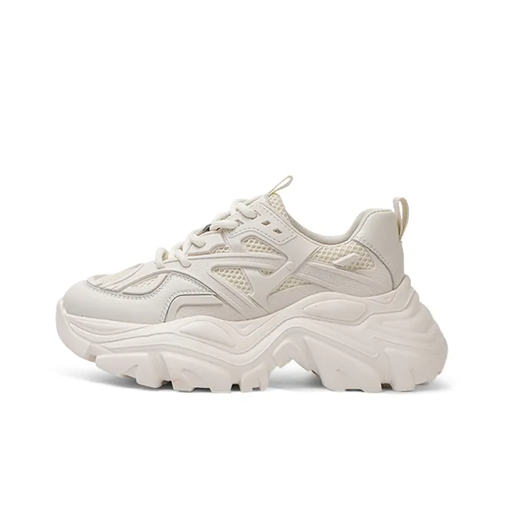 VICKI BROWN Jeans Low-Top Chunky Sneakers Women's-4