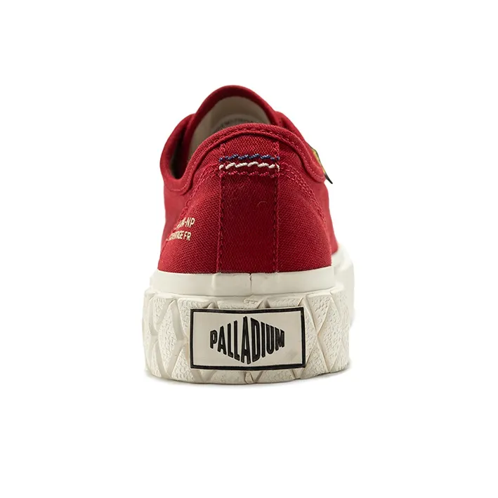 Palladium Palla ACE CVS Wear resistant Non slip And Breathable Low Top Canvas Shoes Unisex Red-2