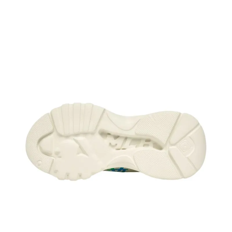 MLB Big Ball Chunky Chunky Sneakers Unisex Low Top Beige/Blue/Green-5