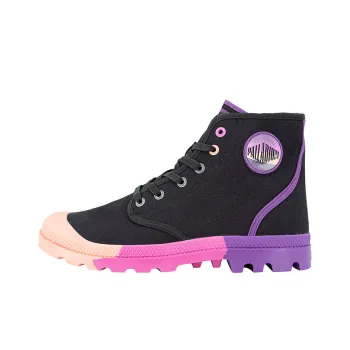 Palladium Pampa Hi Oasis Wear Resistant Slip Resistant High Top Canvas Shoes Unisex Black