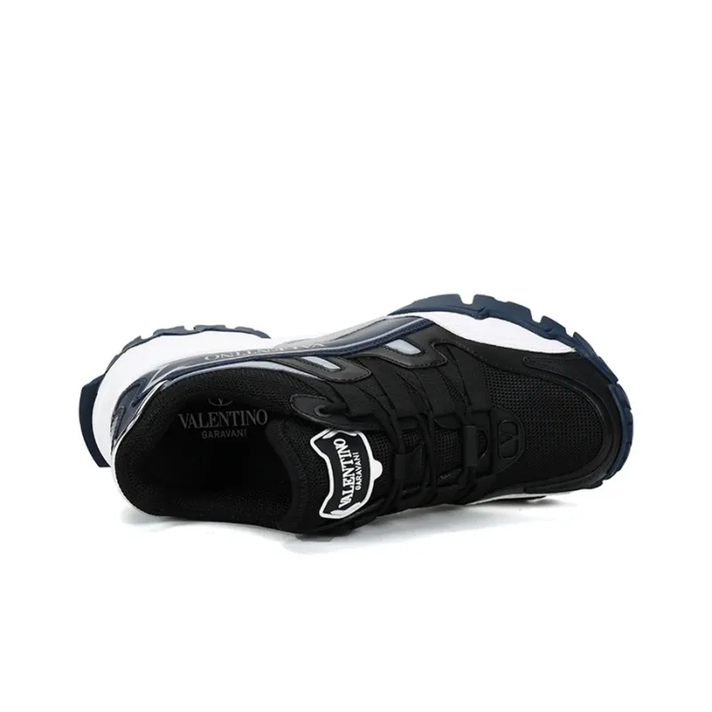 Valentino Climbers Low Top Chunky Sneakers Men's Black Dark Blue-4