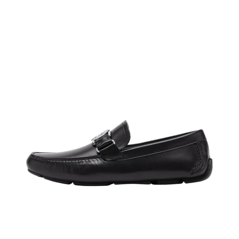 Ferragamo Black Peter Loafers Men's-0
