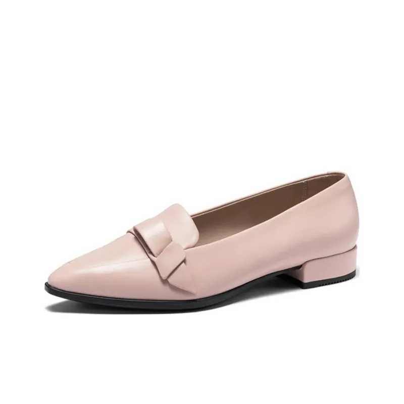 Ecco 20 Pointed Toe Collection Casual Single Shoes Women's Nude Pink-1