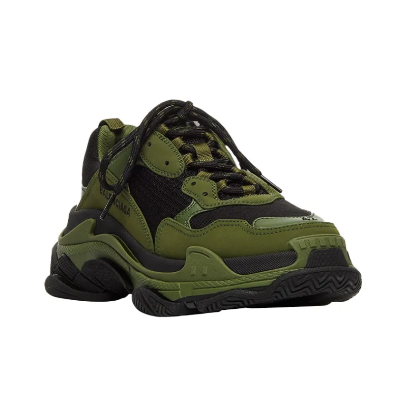 Balenciaga Triple S Dark Green Black-2