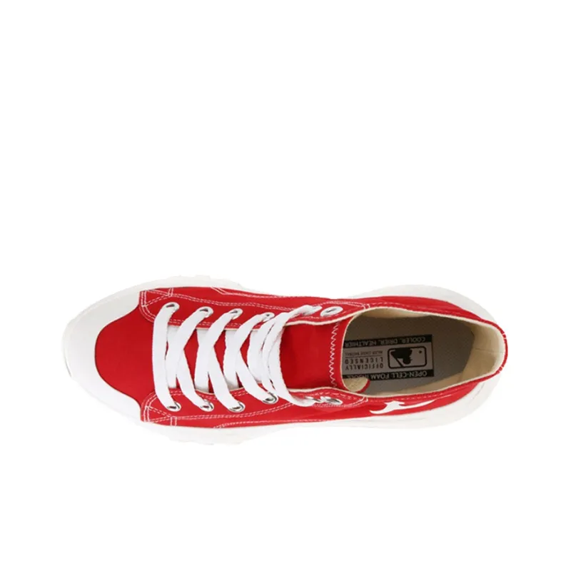 MLB Chunky High Anti Slip Wear Resistant High Top Canvas Shoes Unisex Red-1