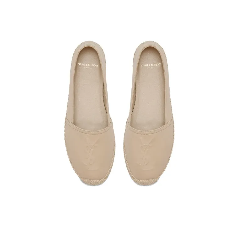 SAINT LAURENT Monogram Espadrilles Women's Beige-2