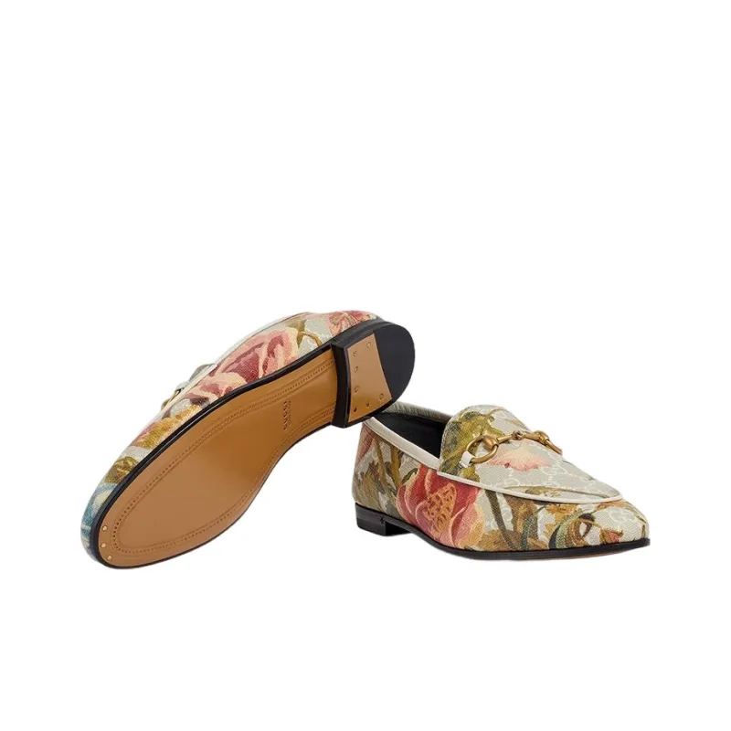 GUCCI Jordaan Loafers Women's Multicolor-4