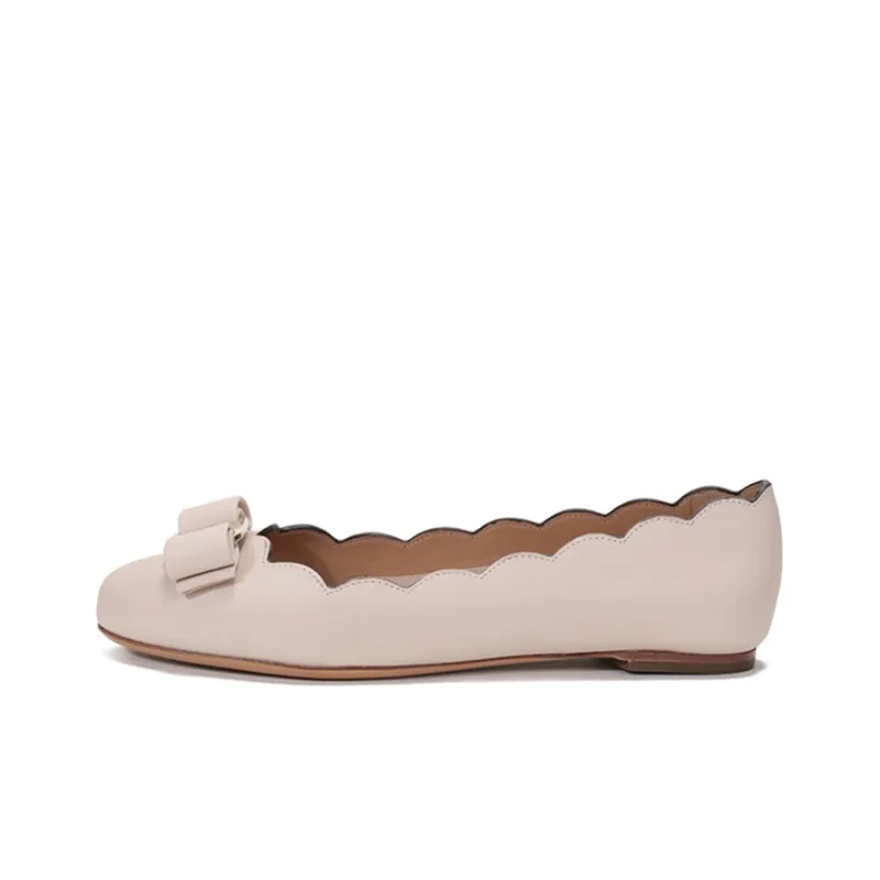FERRAGAMO Flat Shoes Women's Bone-0