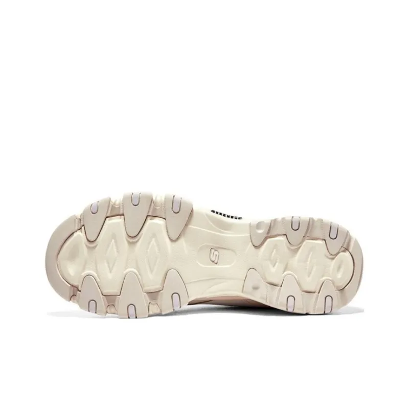Skechers D'LITES 2.0 2.0 Cushioned Wear Resistant Support Low Top Chunky Sneakers Men's Natural-3