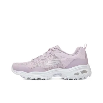 Skechers D'LITES 1.0 Anti Slip And Wear Resistant Breathable Low Top Chunky Sneakers Women's Lavender