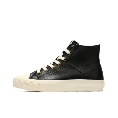 Pony Canvas Shoes Unisex High-Top Black