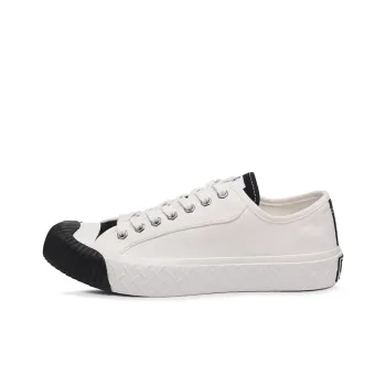 Excelsior Canvas Shoes Unisex Low Top Polar White+Obsidian Black