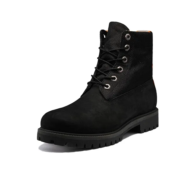 Timberland Roll Top Treadlight Wide Fit Boot 'Black Nubuck'-2