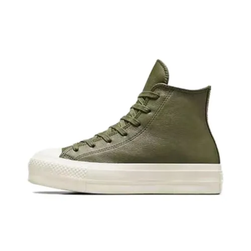 Converse Chuck Taylor All Star Women's Lift Platform Leather High 'Utility Egret'