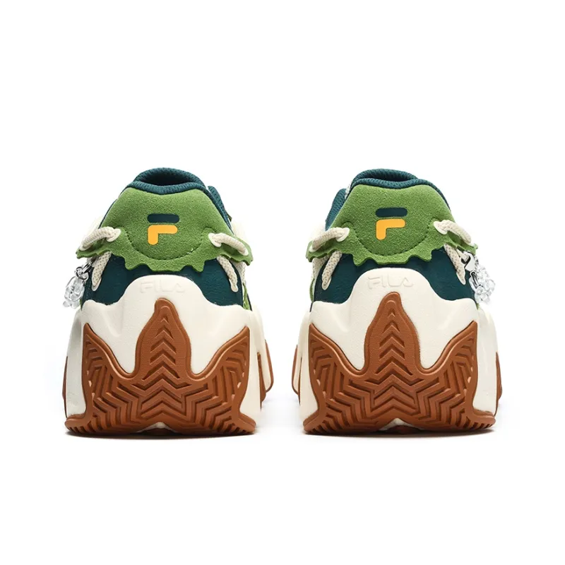 FILA FUSION Fashion Daddy Shoes 'Green White' Women's-3