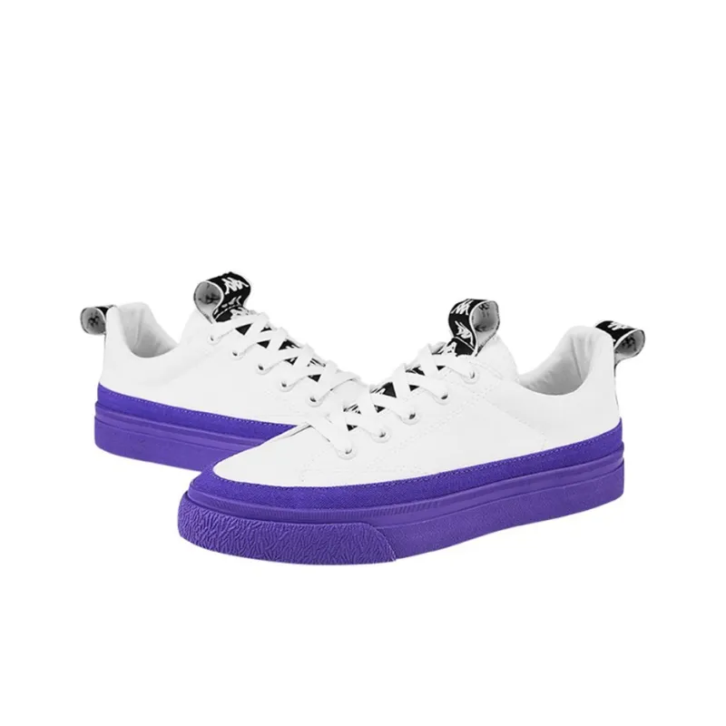 Kappa BANDA Label String Slip-Resistant Low-Top Canvas Shoes Unisex Royal Purple-2
