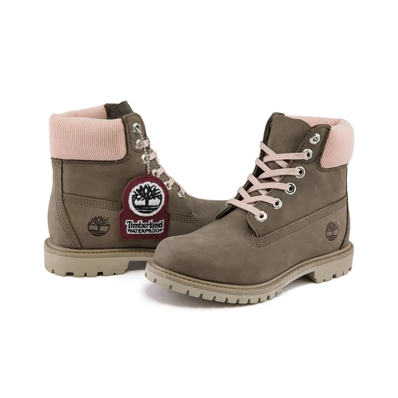 Timberland Premium 6 Inch Waterproof Boot 'Olive Nubuck' Women's-3