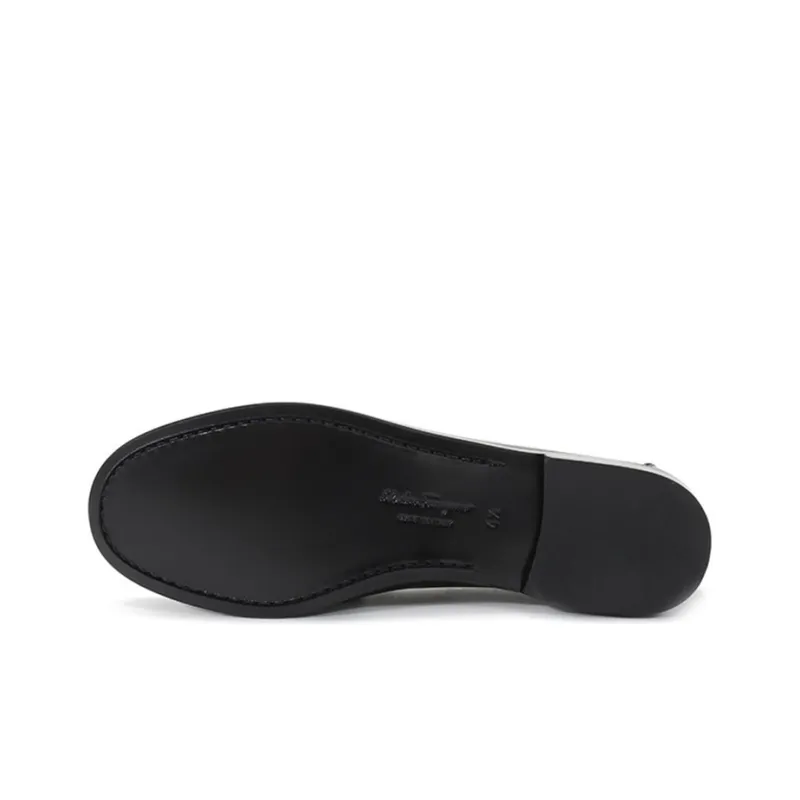 FERRAGAMO Rolo 2.0 Casual Single Shoes Women's Black-4