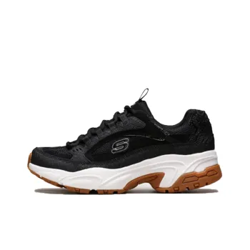 Skechers Stamina Classy Trail Low Top Running Shoes Black/White Women's