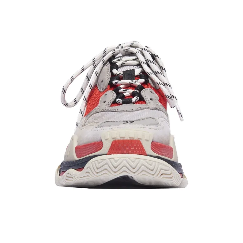 Balenciaga Triple S Red Grey Women's-2