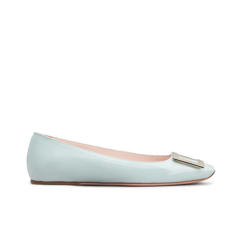 Roger Vivier Trompette Casual Single Shoes 1cm Women's Light Blue-1