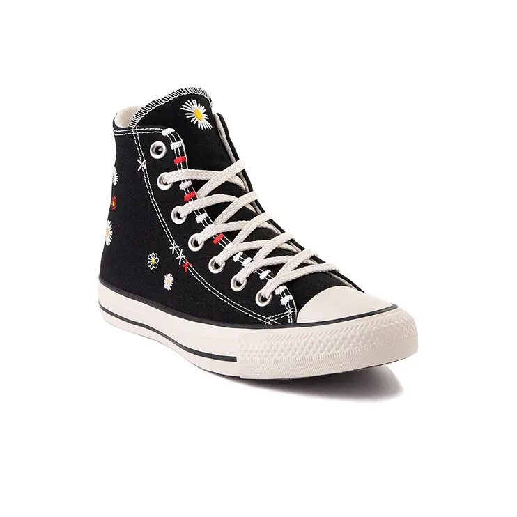 Converse Chuck Taylor All Star High 'Daisy Embroidery' Black-3