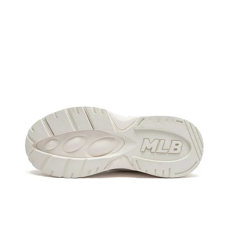 MLB Big Ball Chunky Wear Resistant Lightweight Height Increasing Low Top Chunky Sneakers Unisex Ivory-4