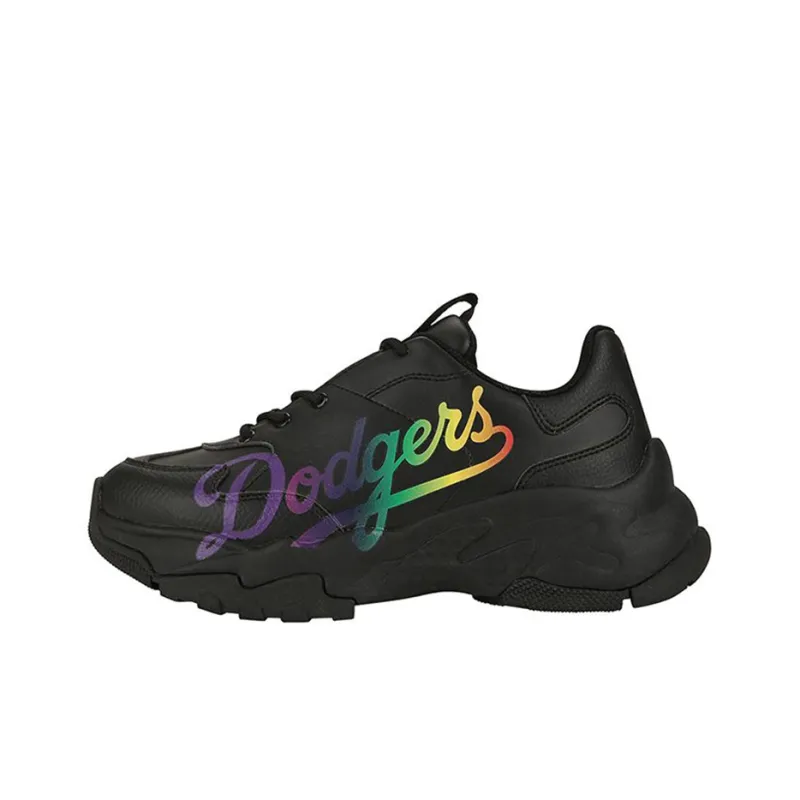 MLB Big Ball Chunky Wear Resistant Low Top Chunky Sneakers Unisex Black-0
