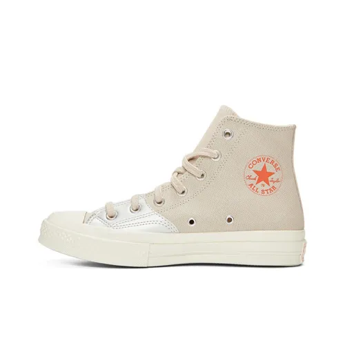 Converse 1970s Canvas Shoes Women's High-Top Khaki/White