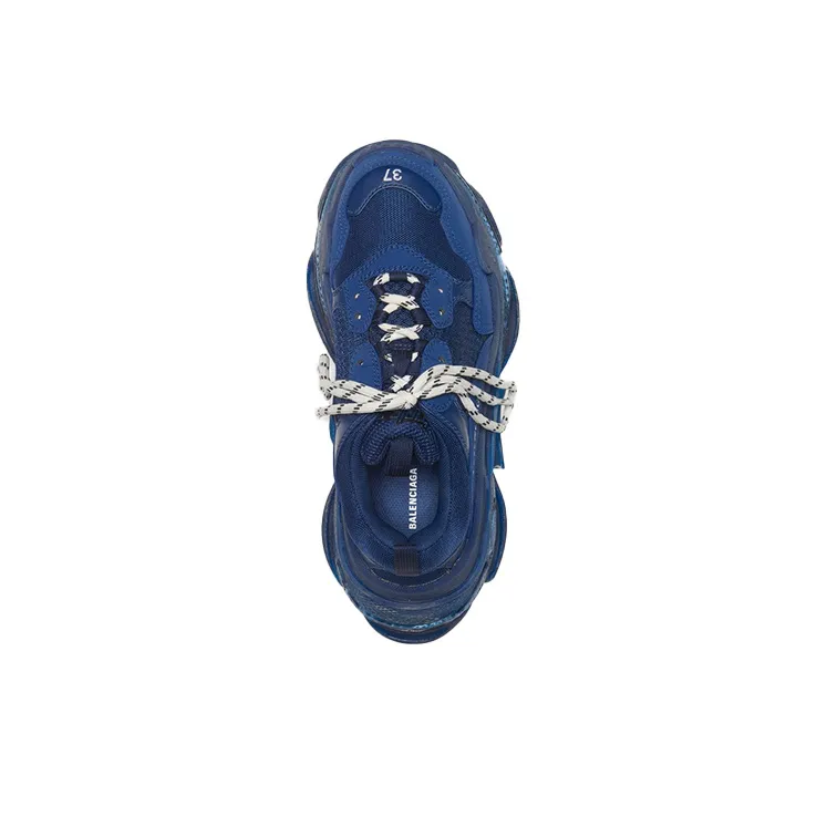 Balenciaga Triple S Clear Sole Navy Women's-3