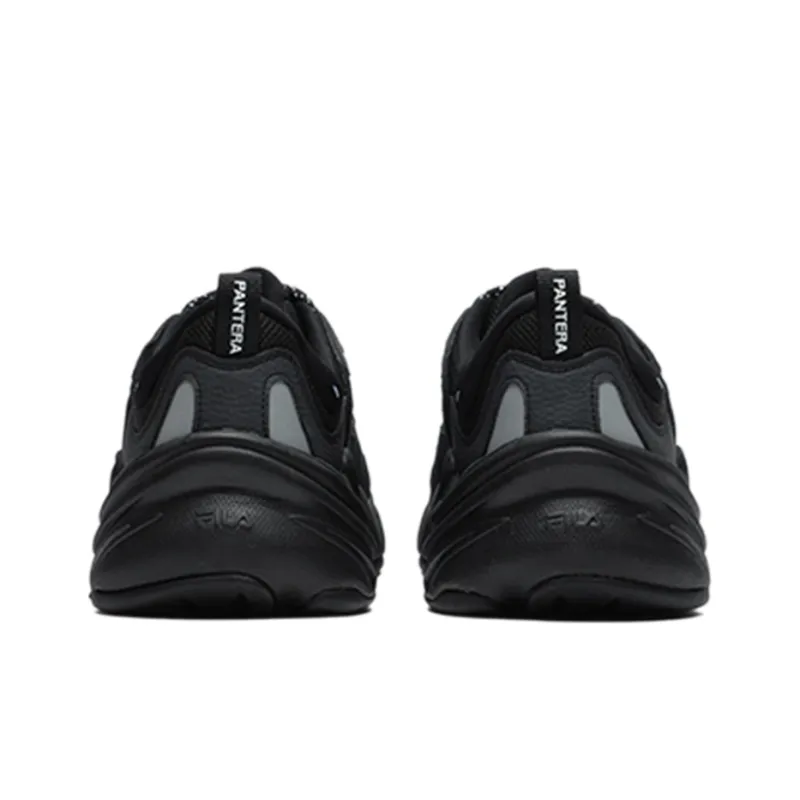 FILA FUSION BUZZARD Meteor Shoes Cushioning Anti-Slip And Wear-Resistant Low-Top Chunky Sneakers Men's Black-3