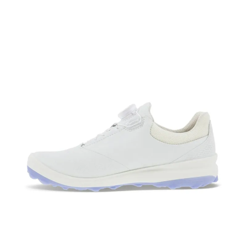 Ecco Cushioning And Abrasion Resistant Coverage Low Top Golf Shoes Women's White-0