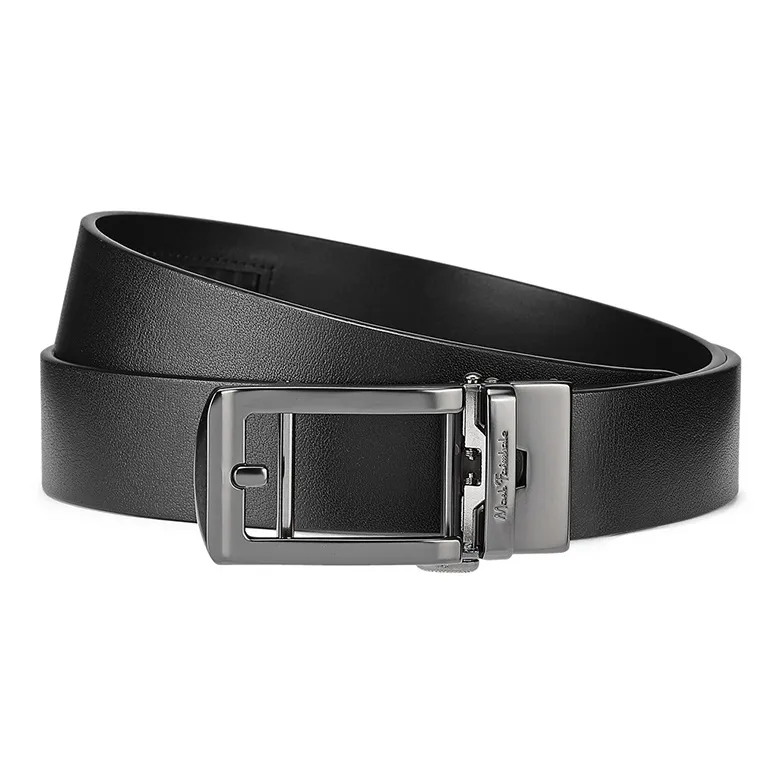 FAIRWHALE Automatic Buckle Genuine Leather Genuine Leather Belts Men's Width 3.5CM-2