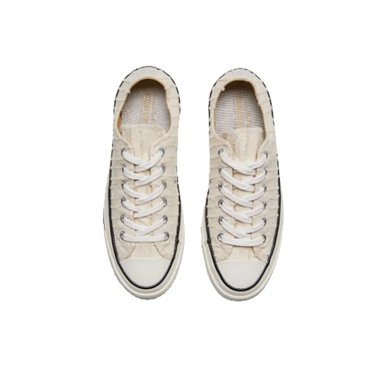 Converse Chuck 1970s Non slip Lightweight Low Top Canvas Shoes Women's Ecru-3