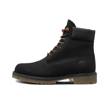 Timberland 6 Inch Premium Wide Fit Boots 'Black Nubuck'