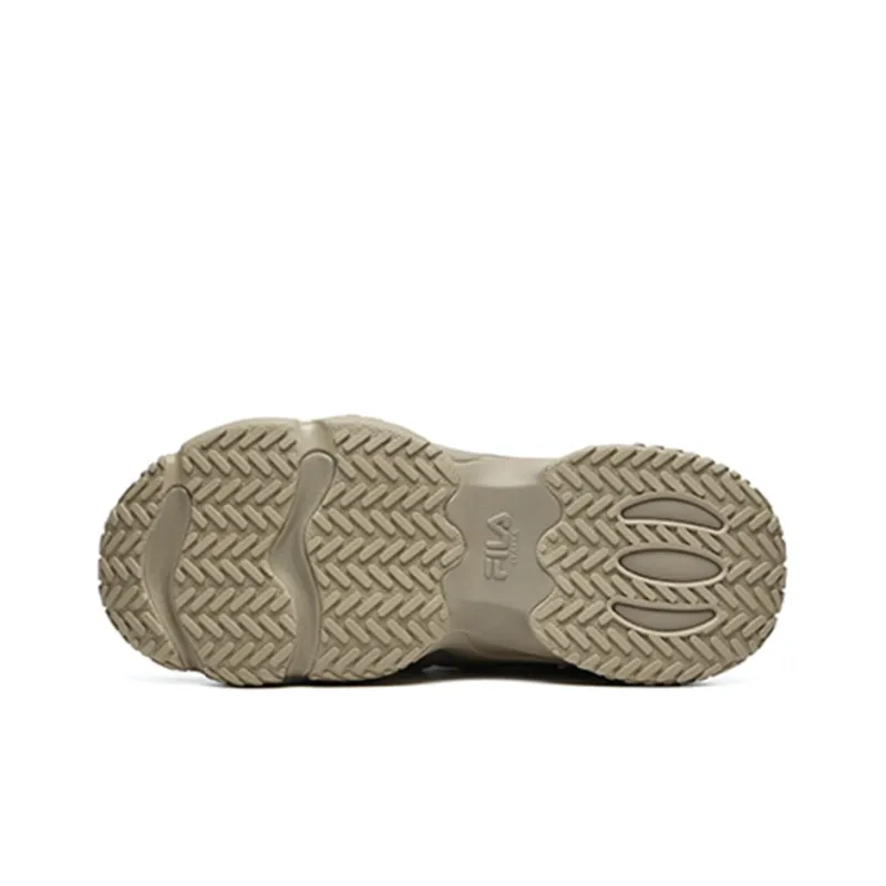 FILA FUSION Scud Cushioning Anti-Slip And Wear-Resistant Low-Top Chunky Sneakers Men's Sandy-4