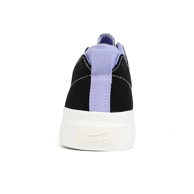 WARRIOR Canvas Shoes Women's Low Top Black-3