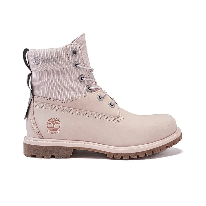 Timberland 6 Inch Premium ReBOTL Fabric And Leather Wide Fit Boot 'Pale Pink' Women's-1