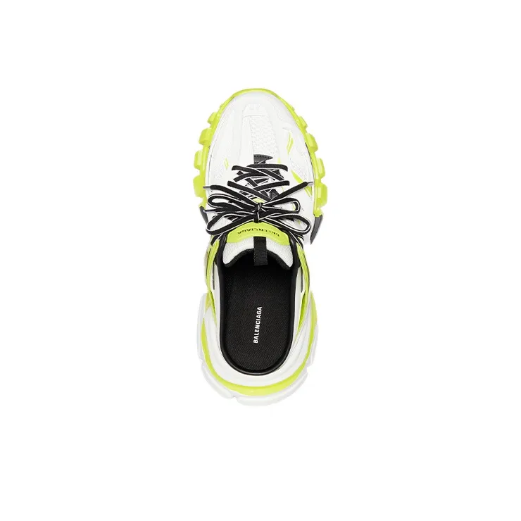 Balenciaga Track Flat Shoes Women's White Yellow-3