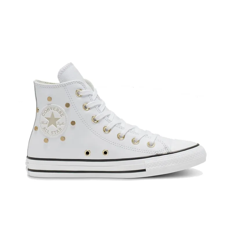 Converse Chuck Taylor All Star Studs High Top Leather Spot Rivet White Women's-1