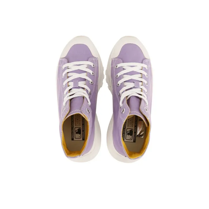MLB Chunky High Canvas Shoes Unisex High Top Purple-2