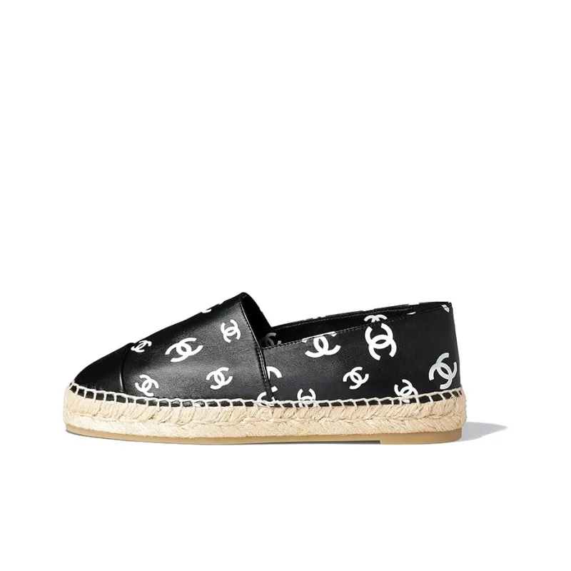 CHANEL ICON 2022 SS Espadrilles Women's Black-0