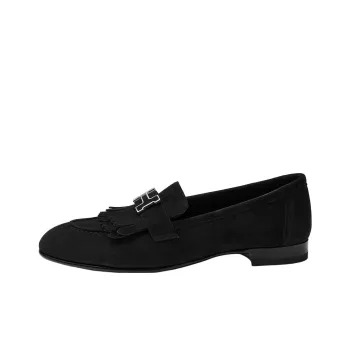 HERMES Royal Loafers Women's Black